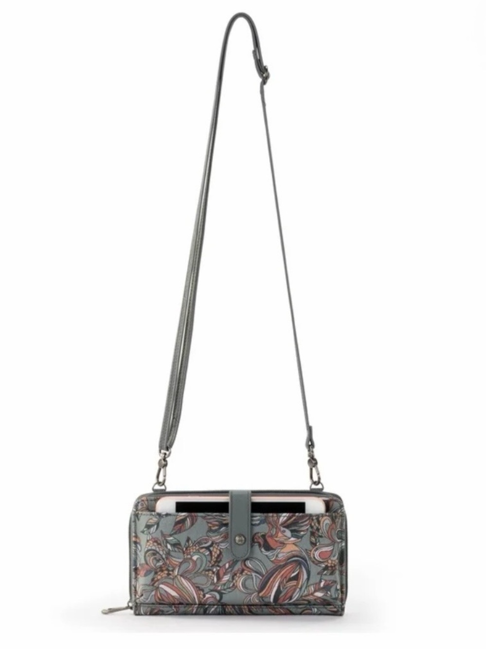 Sakroots Artist Circle Smartphone Crossbody/wristlet Cotton coated canvas